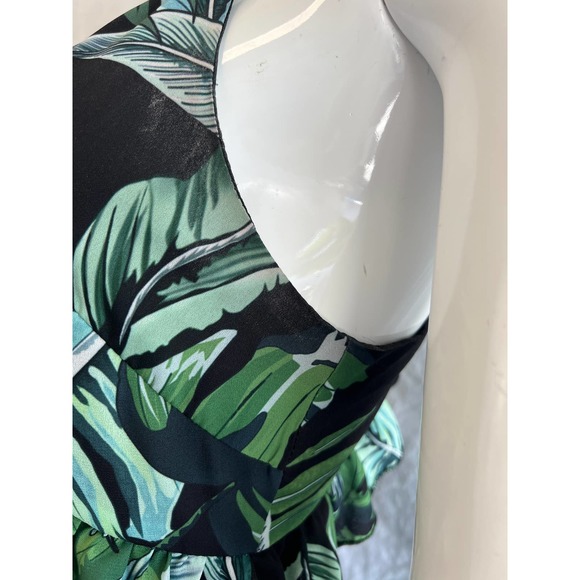Elli White Green and Black Tropical Hummingbird Print Maxi Dress - Picture 12 of 14